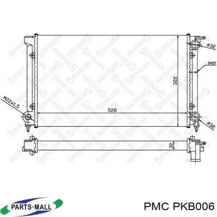 Купить PKB006 Parts-Mall Колодки тормозные