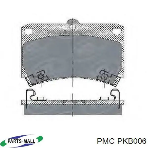 Тормозные колодки Parts-Mall PKB006