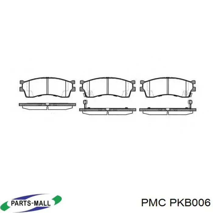 Колодки Parts-Mall PKB006 цена, от 11.14 USD