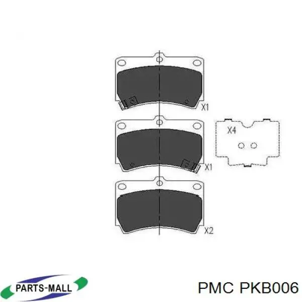 Колодки Parts-Mall PKB006 цена, от 11.14 USD