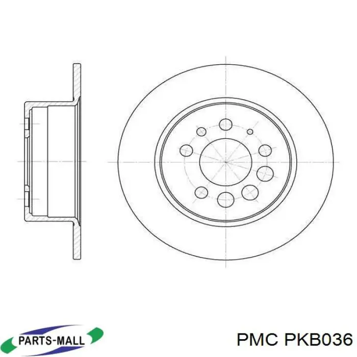 PKB036 Parts-Mall Колодки передние