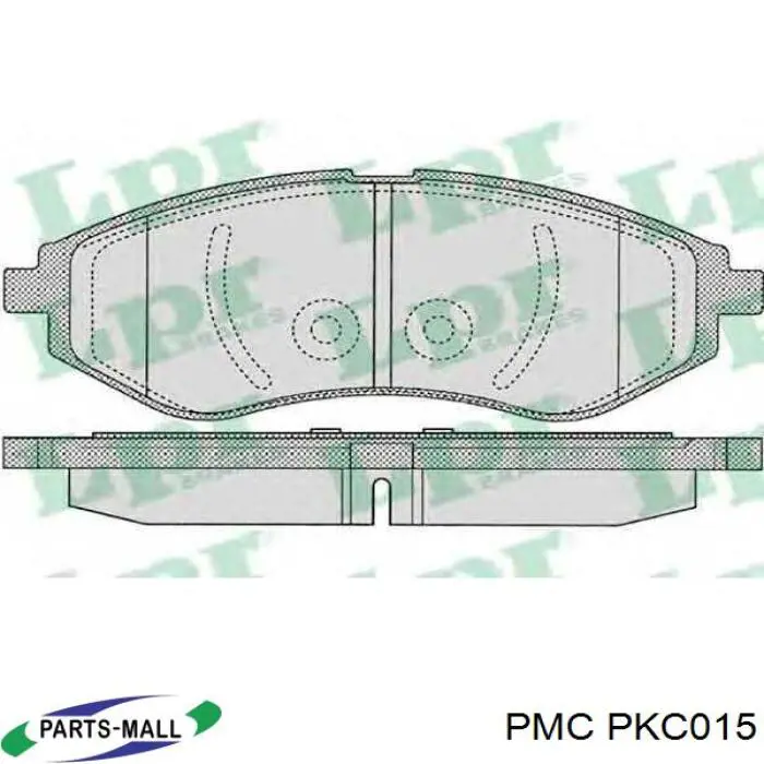 Передние тормозные колодки PKC015 Parts-Mall