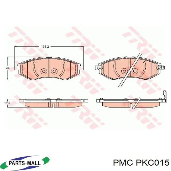PKC015 Parts-Mall Колодки передние