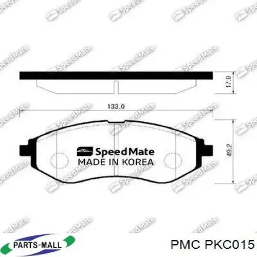 PKC015 Parts-Mall Колодки передние