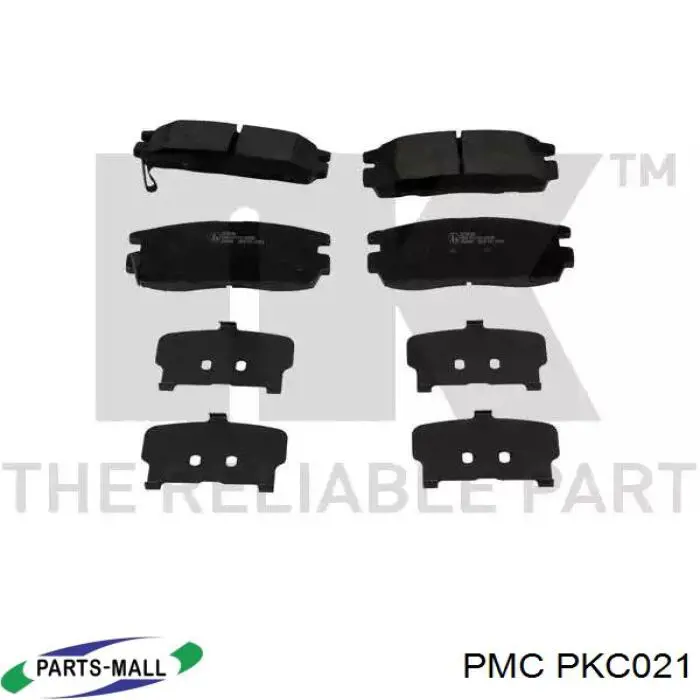Задние тормозные колодки PKC021 Parts-Mall