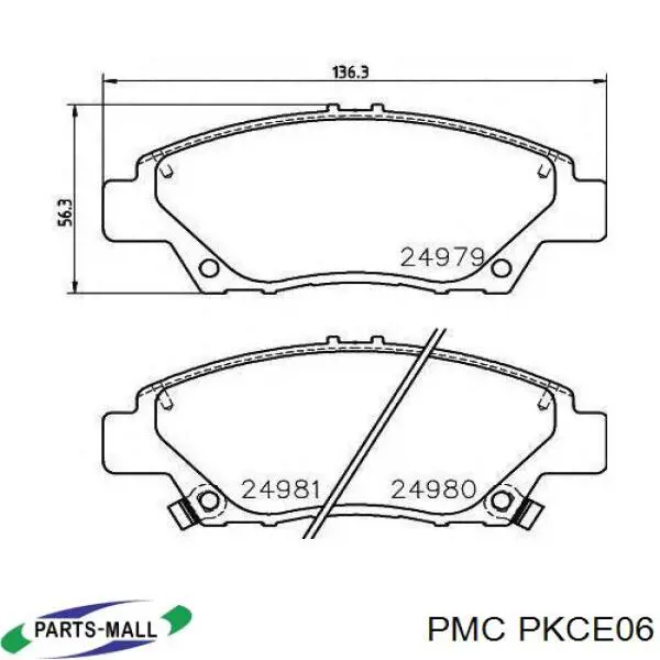 Колодки Parts-Mall PKCE06 цена, от 9.88 USD