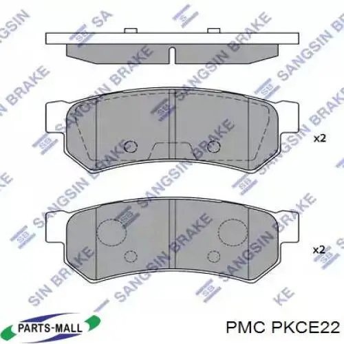 PKCE22 Parts-Mall Колодки тормозные дисковые комплект