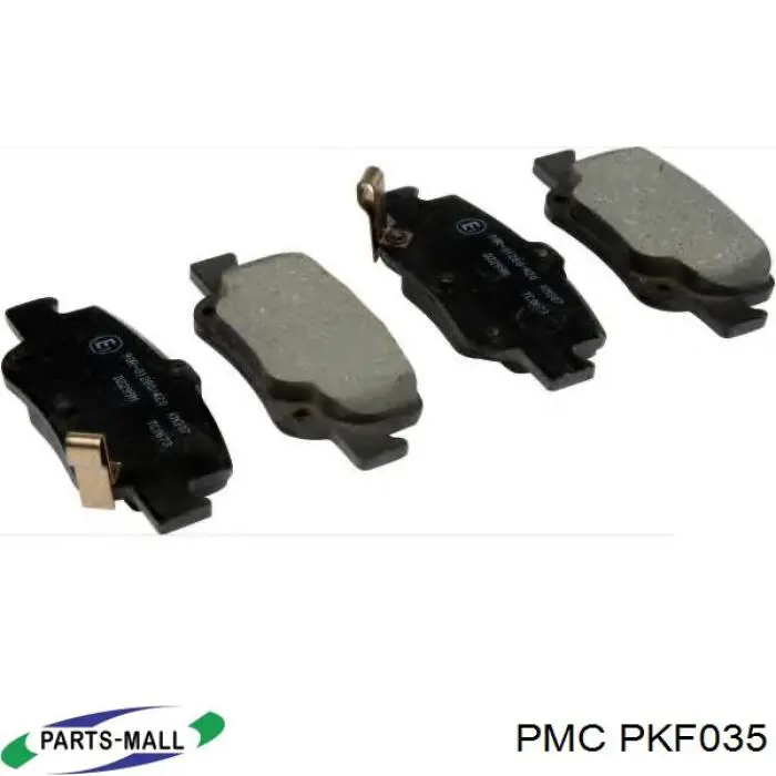 PKF035 Parts-Mall Колодки тормозные дисковые комплект