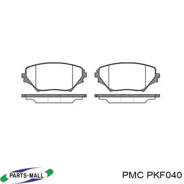 PKF040 Parts-Mall Колодки передние