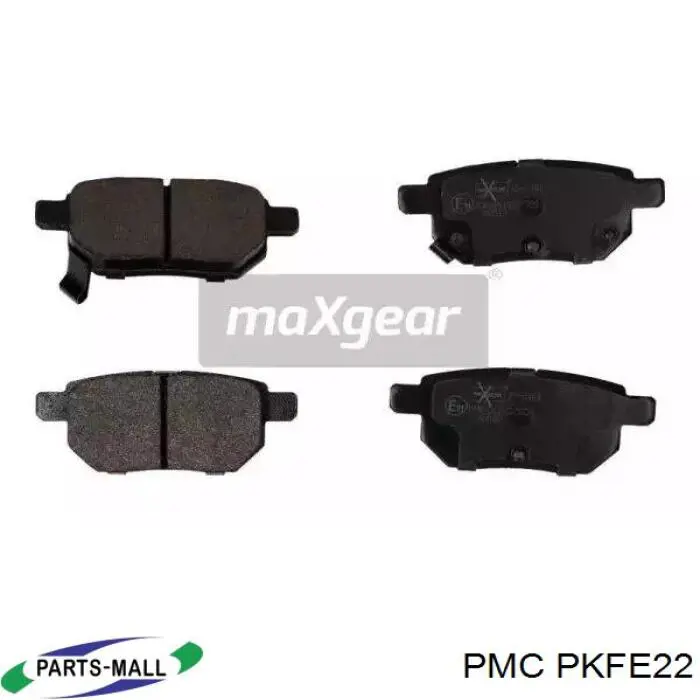 PKFE22 Parts-Mall Колодки тормозные дисковые комплект