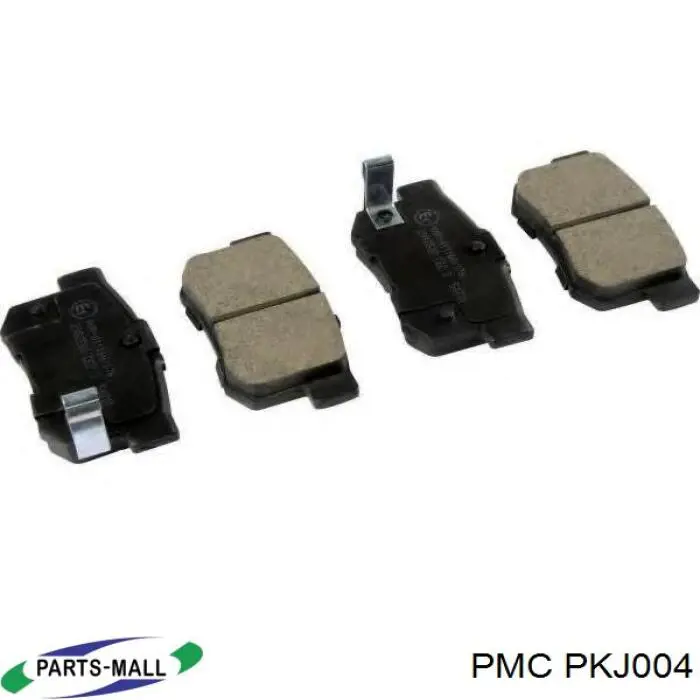 PKJ-004 Parts-Mall колодки тормозные задние дисковые