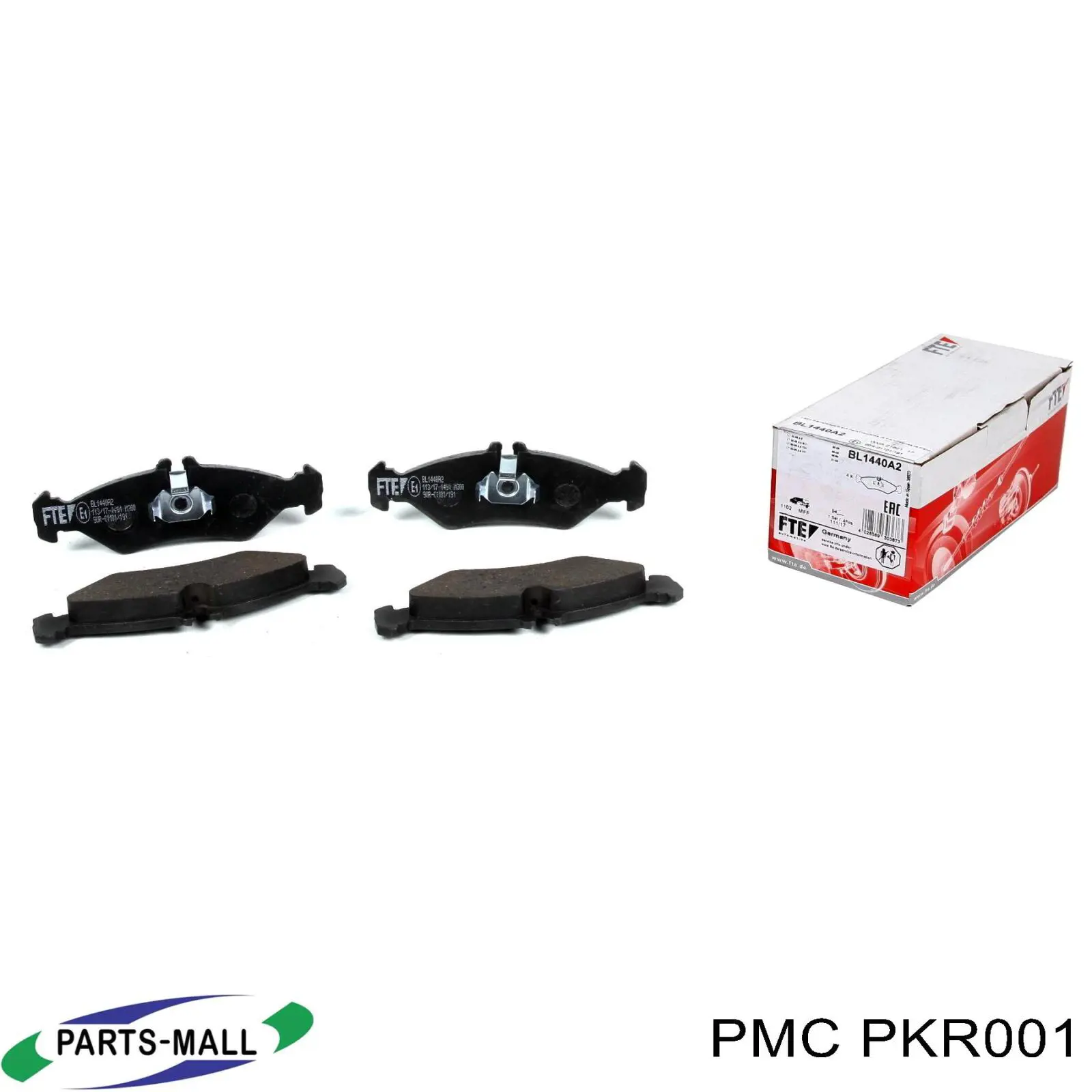 Задние тормозные колодки PKR001 Parts-Mall