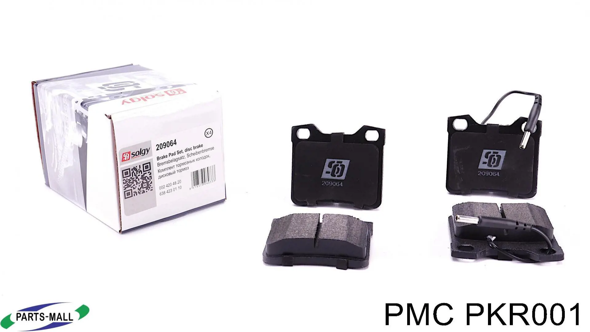 Колодки дисковые  Parts-Mall PKR001 цена, от 12.28 USD