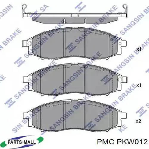 Передние тормозные колодки PKW012 Parts-Mall
