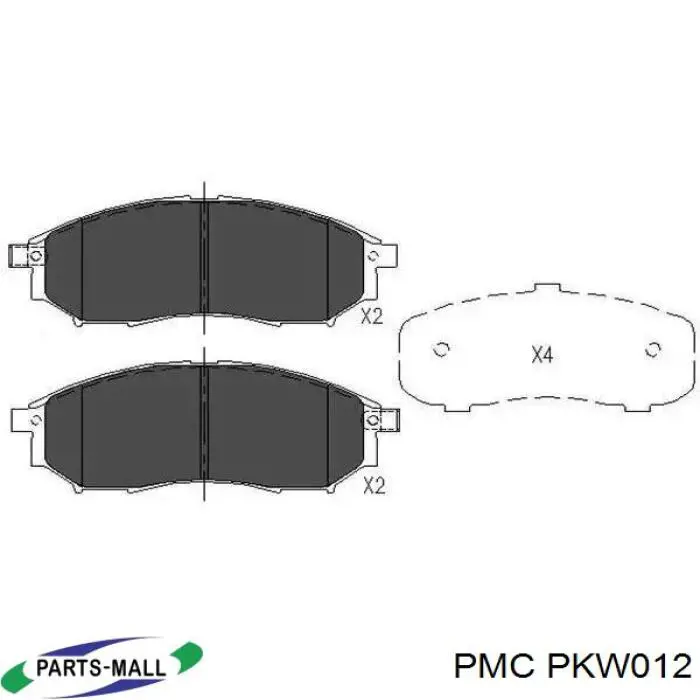 Колодки Parts-Mall PKW012 цена, от 38.49 USD