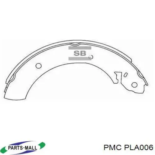 Купить SBC01150 Starline Задние барабанные тормозные колодки