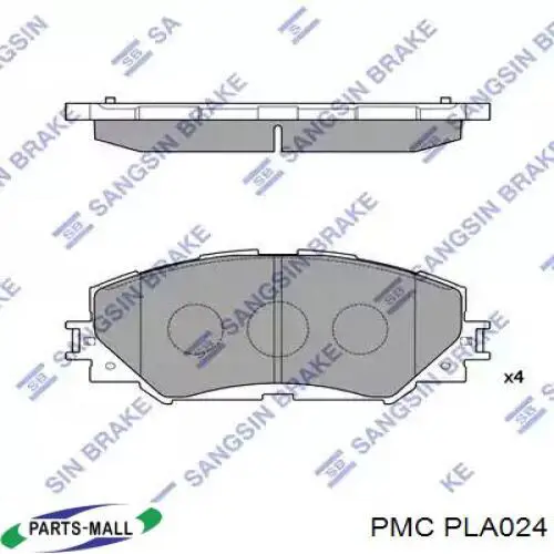 PLA024 Parts-Mall Барабанные тормозные колодки