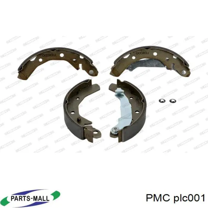 Колодки тормозные задние барабанные PMC PLC001