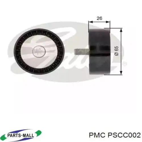 PSCC002 Parts-Mall Ролик приводного ремня, паразитный