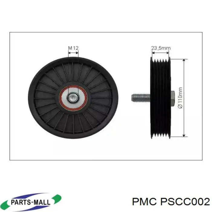 Ролик приводного ременя, паразитний PSCC002 Parts-Mall