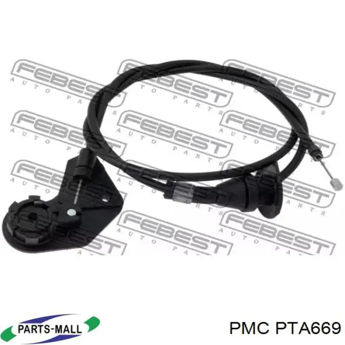 PTA669 Parts-Mall Трос открывания капота задний