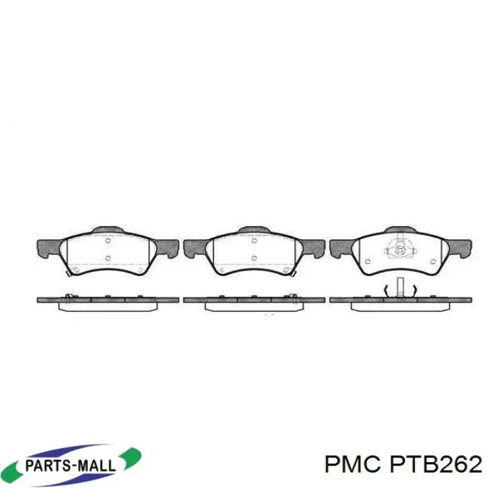 Трос ручника PTB262 Parts-Mall