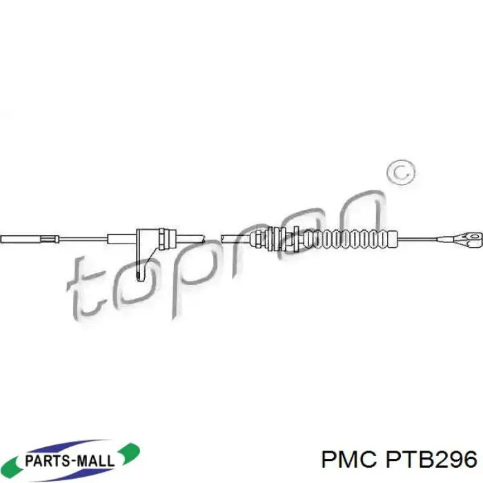 Тросик газа Parts-Mall PTB296