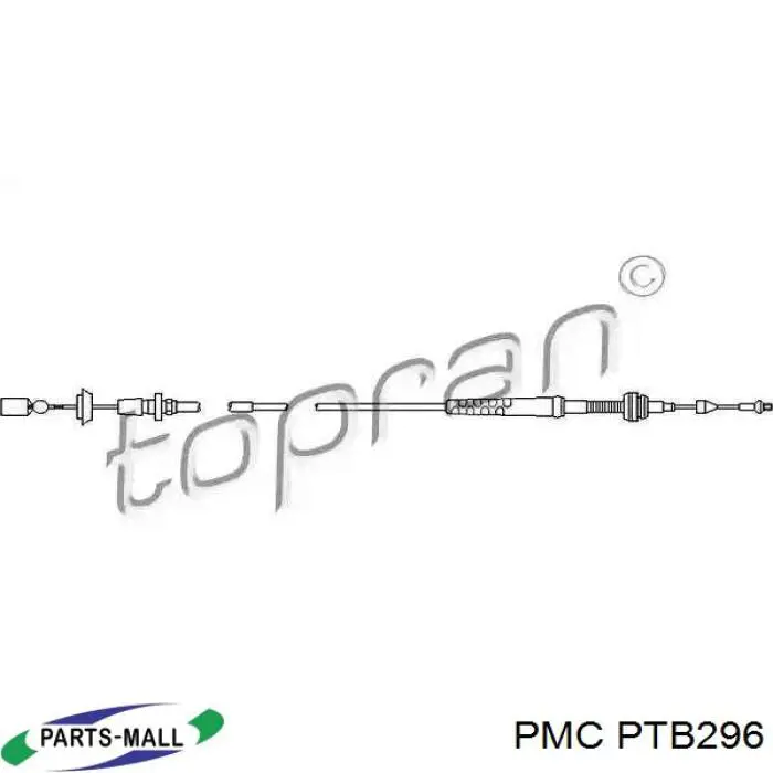 Тяга газа Parts-Mall PTB296 цена, от 7.37 USD