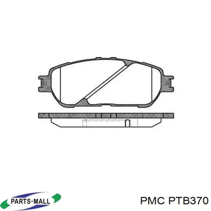 Трос стояночного тормоза задний правый Parts-Mall PTB370 цена, от 14.67 USD