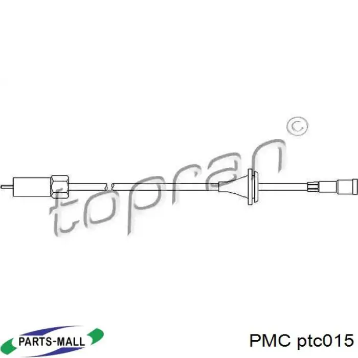 Трос привода спидометра Parts-Mall PTC015