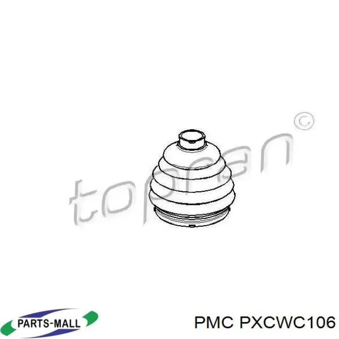 Купить PXCWC106 Parts-Mall Пыльник гранаты внутренний, передней полуоси
