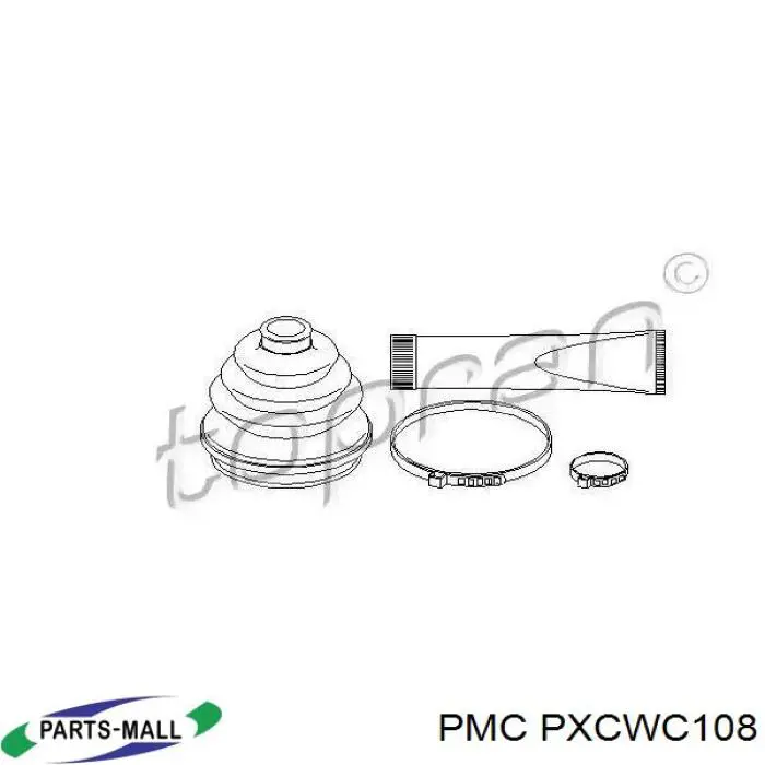 Пыльник шарнира угловых скоростей внутренний передний правый Parts-Mall PXCWC108 цена, от 7.02 USD