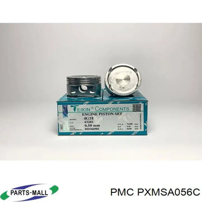 PXMSA056C Parts-Mall Поршень с пальцем без колец, 2-й ремонт (+0,50)