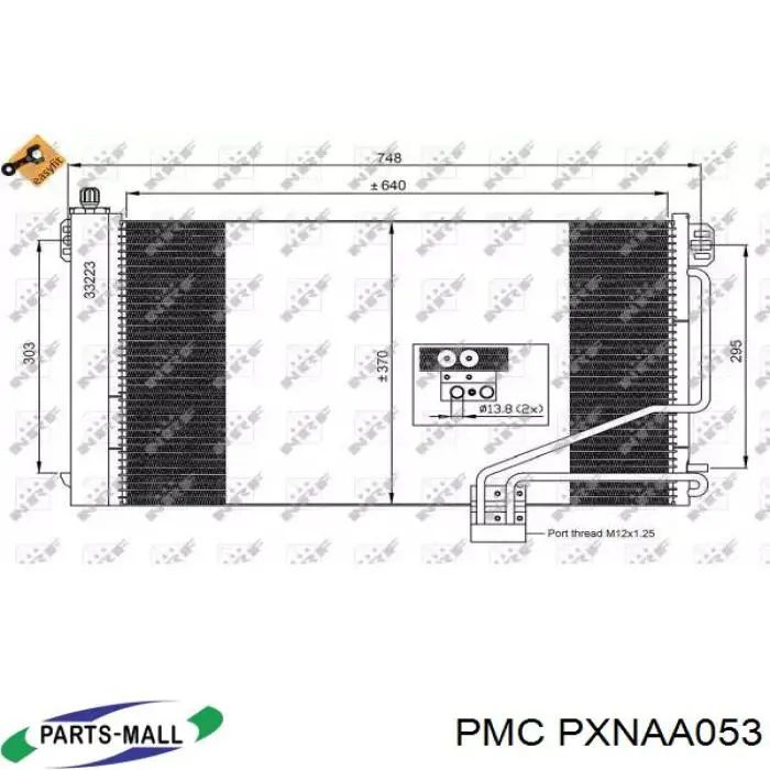 Купить PXNAA053 Parts-Mall Рамка радиатора охлаждения