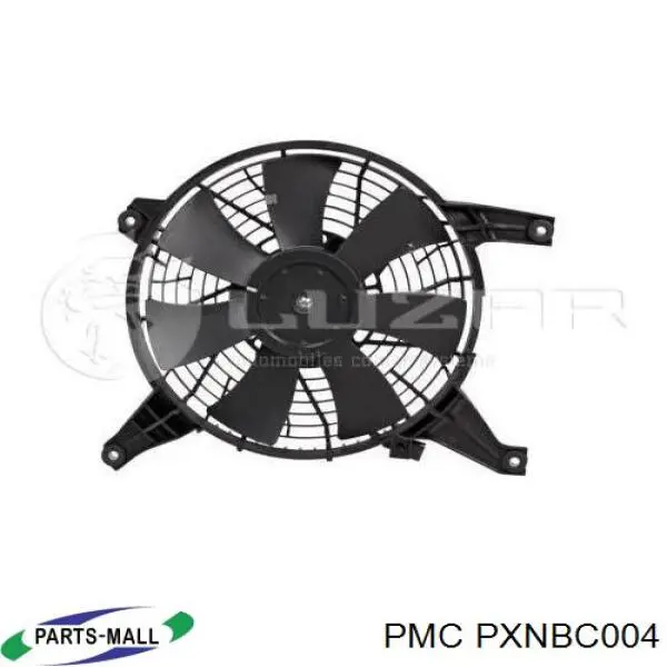 Диффузор радиатора кондиционера, в сборе с крыльчаткой и мотором Parts-Mall PXNBC004