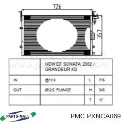 S9760638003 Hyundai/Kia радиатор кондиционера
