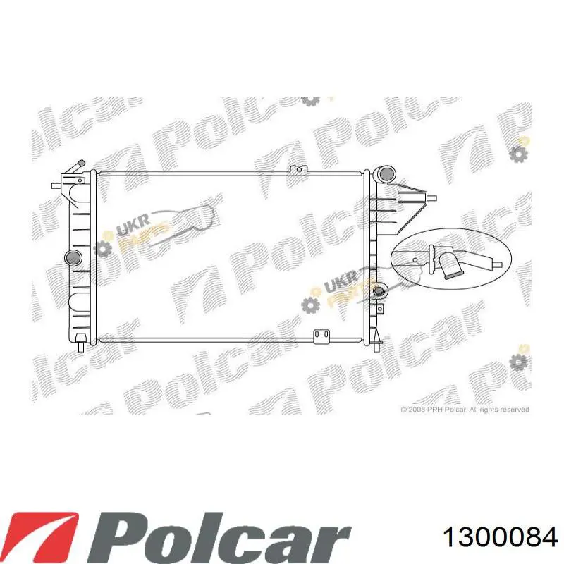 Радиатор 1300084 Polcar