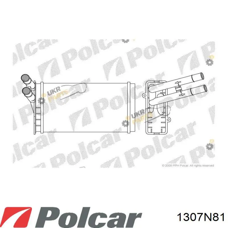 1307N81 Polcar радиатор печки