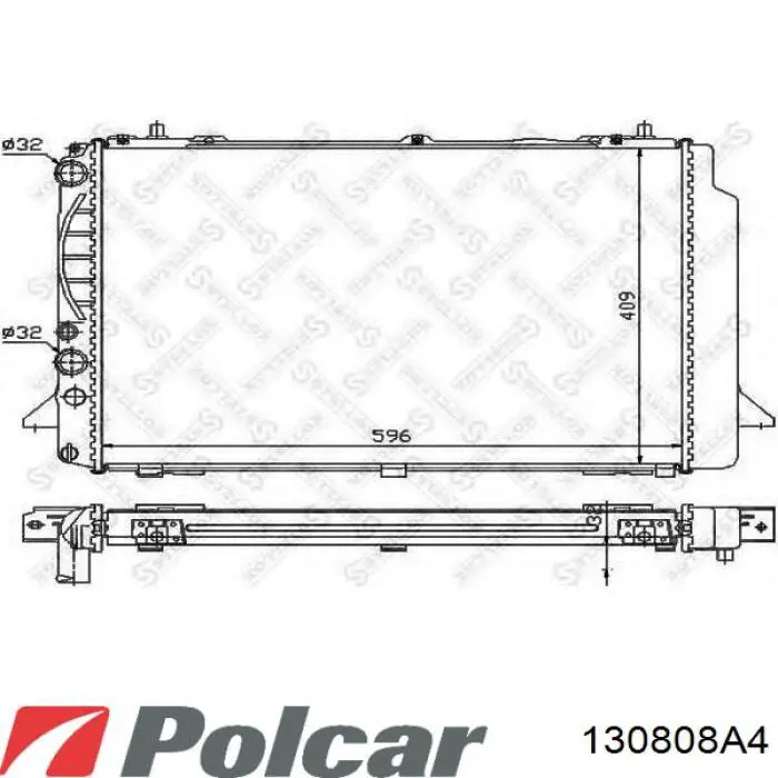 130808A4 Polcar радиатор