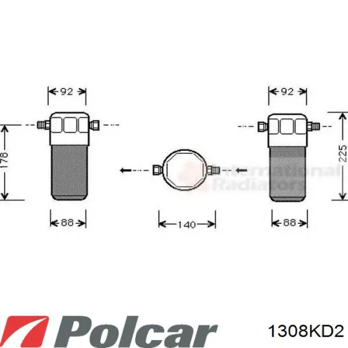 1308KD2 Polcar ресивер-осушитель кондиционера