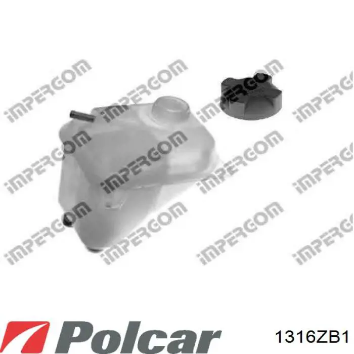 Бачок системы охлаждения двигателя расширительный Polcar 1316ZB1 цена, от 18.31 USD