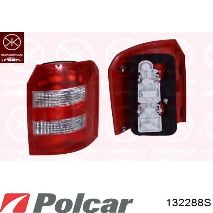 132288-S Polcar фонарь задний правый