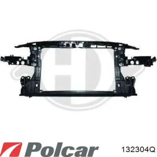 132304-Q Polcar суппорт радиатора в сборе (монтажная панель крепления фар)