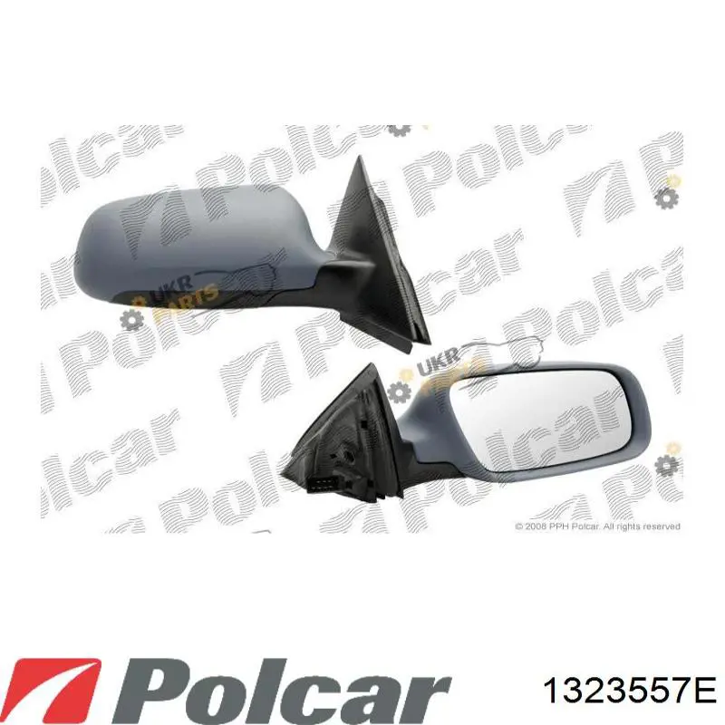 1323557E Polcar зеркальный элемент зеркала заднего вида правого