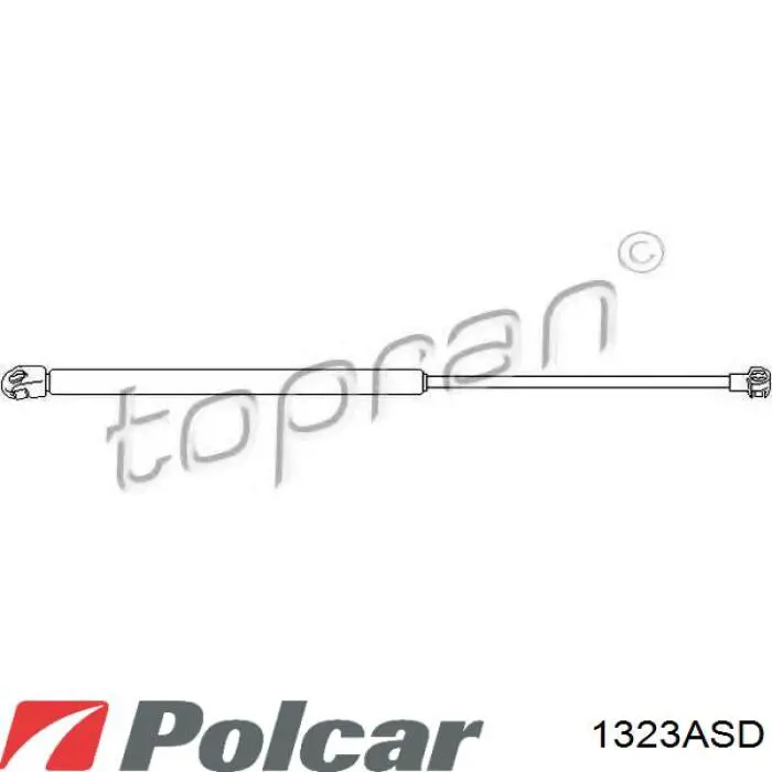 1323ASD Polcar Амортизатор крышки багажника