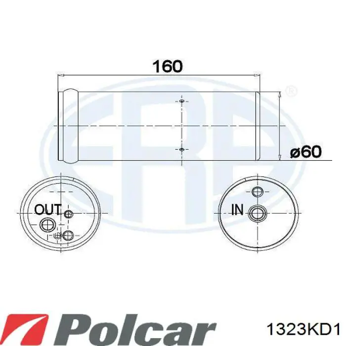 Receptor-secador del aire acondicionado 1323KD1 Polcar