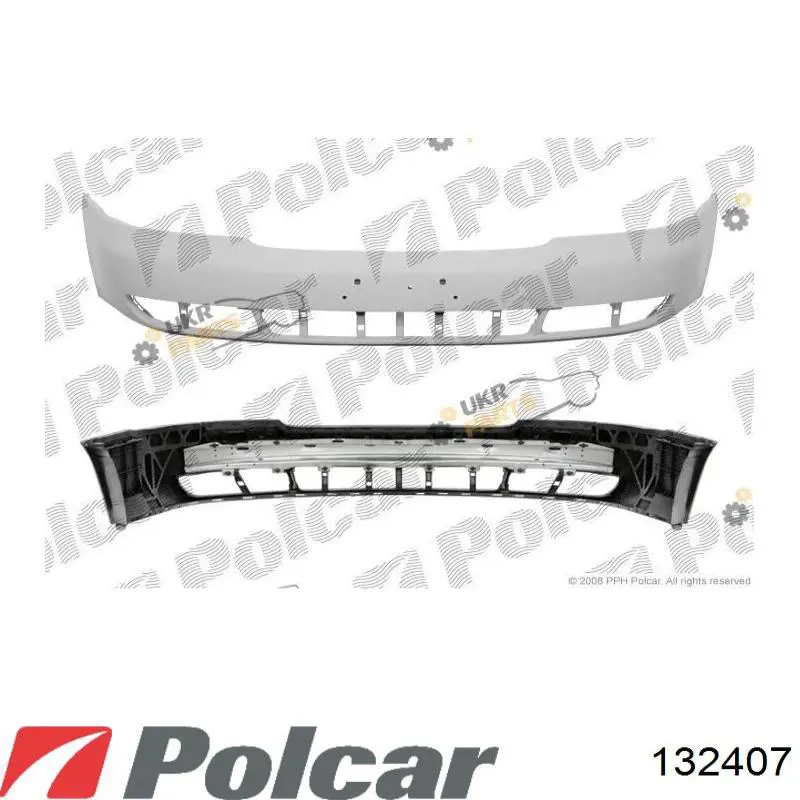 132407 Polcar передний бампер