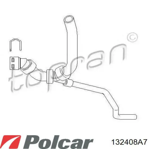 132408A7 Polcar Радиатор основной