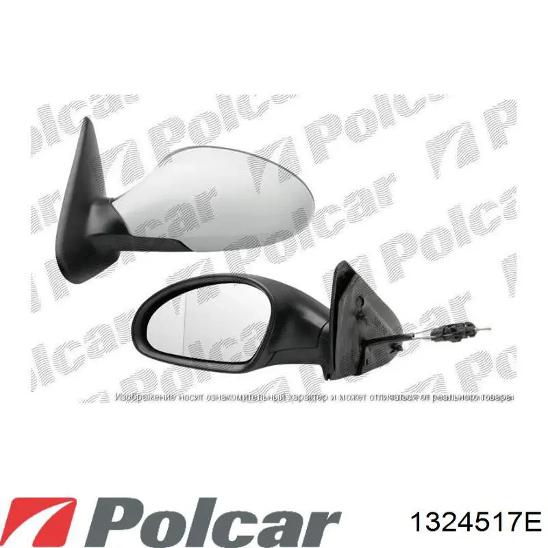 1324517E Polcar Накладка зеркала заднего вида, левая