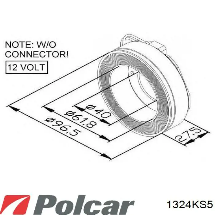 Компрессор кондиционера 1324KS5 Polcar